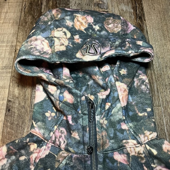 Lululemon Scuba Hoodie *Light Cotton Fleece Frosted Rose Multi Size 4 - Picture 5 of 8